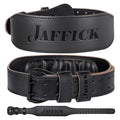 Jaffick Weight lifting Belt for 7MM Leather Pro Power Gym Belt Heavy Duty 4 Inch Wide Strong Stabilizing Back Support for Men Women Deadlifts Squats Powerlifting Strength Training Athletes